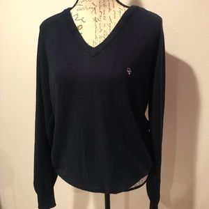 Vintage Christian Dior Navy V neck